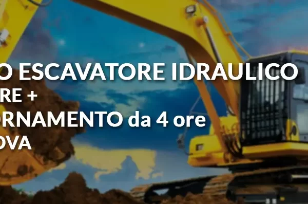 corso escavatore genova 10 ore aggiornamento 4 ore