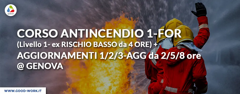 corso antincendio livello 1 aggiornamenti 1-2-3 genova