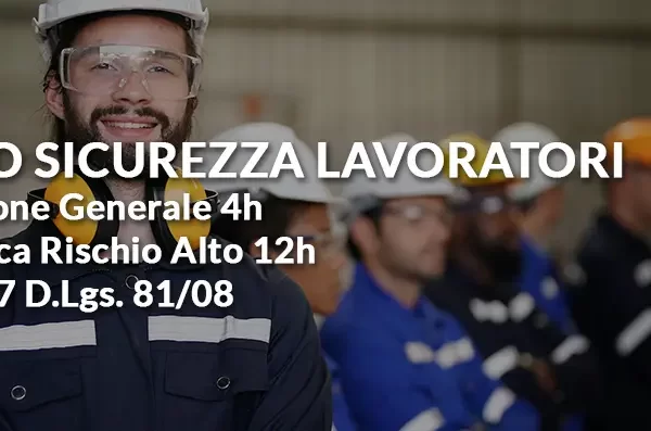 corso sicurezza lavoratori formazione generale 4 ore e specifica rischio alto 12 ore in presenza a genova
