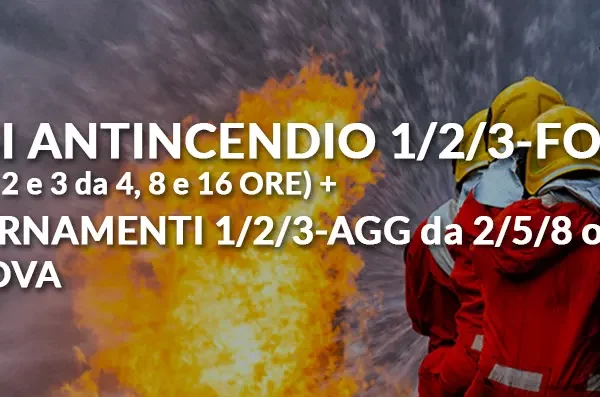 Corso Antincendio livello 1_2_3 e aggiornamenti genova