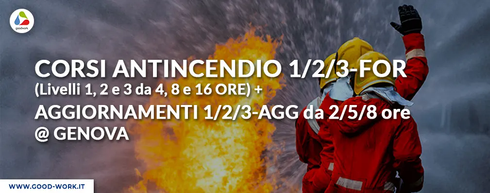 Corso Antincendio livello 1_2_3 e aggiornamenti genova