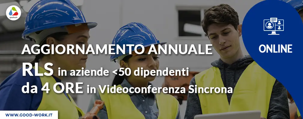 aggiornamento RLS aziende meno di 50 dipendenti 4 ore online