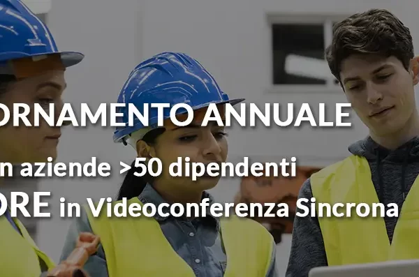 aggiornamento RLS aziende piu di 50 dipendenti 8 ore online