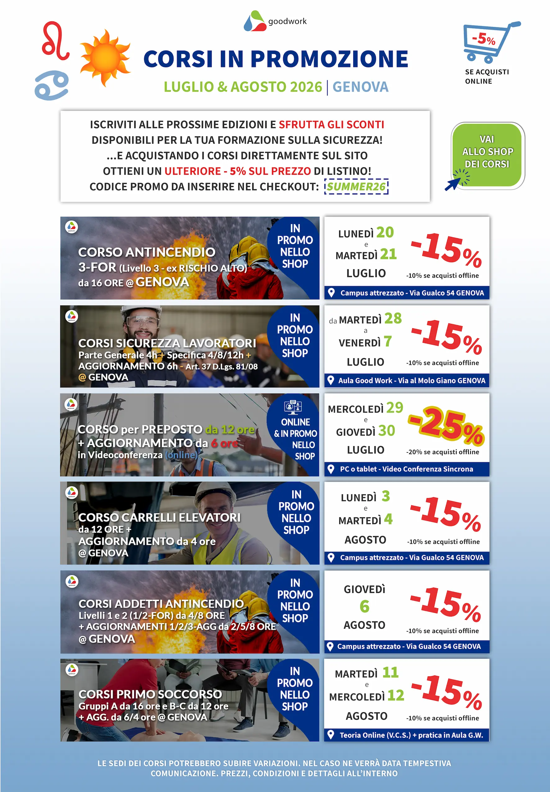 corsi-sicurezza-genova-luglio-agosto-2026-promozione-goodwork-bis